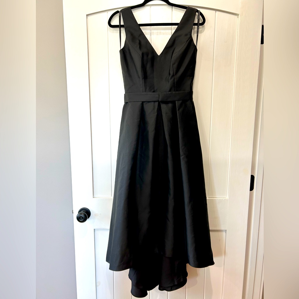 Stunning Alfred Sung Black Cocktail/Formal Dress; Size 4.